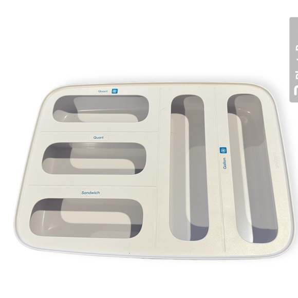 Plastic Bag Organizer. White. - Picture 1 of 8